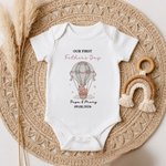 Henkilökohtainen Ensimmäinen Isänpäivä 100% puuvilla T-paita Baby Bodysuit Matching Set nimi ja päivämäärä Isänpäivä vuosipäivä lahja perheelle