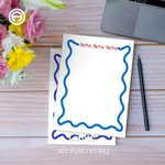 Personalized Colored Sorority Greek Letter 50 Pages Notepad with Sorority Name Stationary Supplies Gift for Girls | Callie × Affinity Licensing