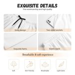 Personalized Stripe 1-4 Photos Drawstring Long Pajama Pants with Name Mother's Day Birthday Gift for Women Men Kids