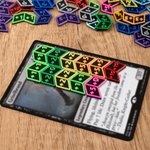 Personnalisé Compatible avec MTG Totems de Faction Pouvoirs Pénibilité Compteurs Boîte de rangement en bois avec nom Accessoire TCG Cadeau pour Planeswalkers