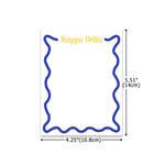 Personalized Colored Sorority Greek Letter 50 Pages Notepad with Sorority Name Stationary Supplies Gift for Girls | Callie × Affinity Licensing