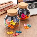 Personlig Roliga Färgglada Fuck Blocks Glasburk Heminredning Party Favor Gåva till vänner