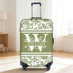 Personligt bagageskydd i flerfärgad blommig design 18-32 tum med initialer och namn Resetillbehör Födelsedagspresent för reseälskare Vänner
