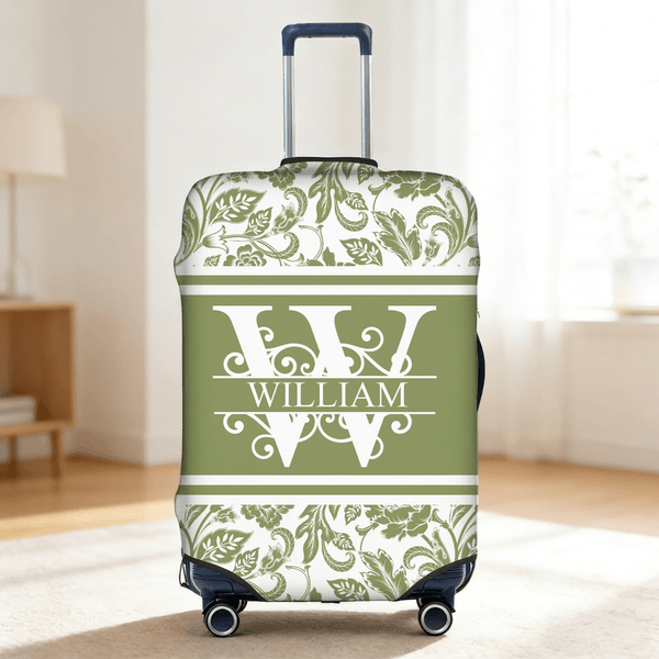 Gepersonaliseerde Multicolor Floral Design 18-32 Inches Bagagehoes met Initialen en Naam Reisaccessoires Verjaardagscadeau voor reisliefhebbers Vrienden