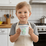 Tasse en émail 12 oz avec nom et initiales Cadeau d'anniversaire pour les enfants