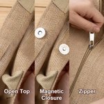 Personnalisé Effet Perle Fleur de naissance Grand sac en toile de jute avec nom Voyage Essentiel Anniversaire Cadeau pour femmes