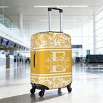 Personligt bagageskydd i flerfärgad blommig design 18-32 tum med initialer och namn Resetillbehör Födelsedagspresent för reseälskare Vänner