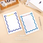 Personalized Colored Sorority Greek Letter 50 Pages Notepad with Sorority Name Stationary Supplies Gift for Girls | Callie × Affinity Licensing
