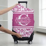 Personligt bagageskydd i flerfärgad blommig design 18-32 tum med initialer och namn Resetillbehör Födelsedagspresent för reseälskare Vänner