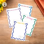 Personalized Colored Sorority Greek Letter 50 Pages Notepad with Sorority Name Stationary Supplies Gift for Girls | Callie × Affinity Licensing