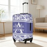 Personligt bagageskydd i flerfärgad blommig design 18-32 tum med initialer och namn Resetillbehör Födelsedagspresent för reseälskare Vänner