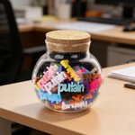 Personlig Roliga Färgglada Fuck Blocks Glasburk Heminredning Party Favor Gåva till vänner