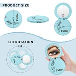 Miroir de maquillage de poche pliable avec nom et fleur de naissance personnalisée Outils de maquillage Anniversaire Cadeau de demoiselle d'honneur pour elle