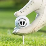 Personalized New Golf Buddy Baby Footprints Pregnancy Announcement Golf Ball with Date Funny Father's Day Birthday Gift for Dad Grandpa