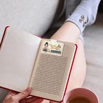 Personalised Cartoon Reading Character Magnetic Bookmark Clip with Name and Surname Reading Supplies Birthday Gift for Book Lovers Bookworms