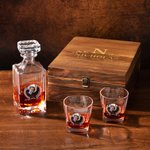 Personalized Photo Whiskey Decanter with Engraved Name and Date Birthday Anniversary Gift for Men Friends