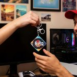 Personalized Neon Punk Retro Sports Car Photo Rotating Vinyl Record Keychain with Name Text and NFC Daily Use Birthday Gift for Game Music Lovers