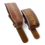 Cintura di sollevamento pesi in pelle regolabile personalizzata con testo Regalo di compleanno per la festa del papà per gli amanti del sollevamento pesi