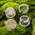 Gepersonaliseerde Goede Heks en Boze Heks Ontwerp Magische Vloeibare Glitter Acryl Magsafe Telefoonhouder met Naam Verjaardagscadeau voor Vrouwen Vrienden