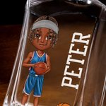 Personalised Cartoon Basketball Athlete Whiskey Decanter Birthday Gift for Basketball Lovers Whiskey Lovers