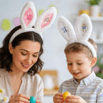 Personligt sött Peter Rabbit kaninöron plysch pannband med initialer hår tillbehör tema händelse påsk fest present för familj barn