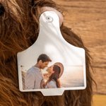 A Furry Keepsake You Can Actually Hug - Personalized Text Photo Ear Tag Highland Cow Plush Toy Furry Stuffed Animal Doll