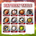 Personalised Ball Sport Design Clipboard with Low Profile Clip and Name Daily Use Birthday Gift for Coach Ball Sport Lover