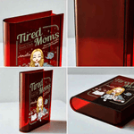 Personalized Cartoon Character Clear Book Vase with Name Mother's Day Birthday Gift for Women Book Lovers