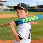 Personalised Ice Cream Rainbow Baseball Bat Cover with Hook and Loop Sports Essential Game Day Birthday Gift for Baseball Players