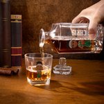 Personalized Cartoon Basketball Character Whiskey Decanter with Name Bar Accessory Game Day Gift for Man Woman Sports Lover