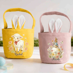 Cestino di Pasqua Peter Rabbit multicolore personalizzato con nome per uso quotidiano Regalo di Pasqua per bambini