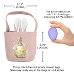 Cestino di Pasqua Peter Rabbit multicolore personalizzato con nome per uso quotidiano Regalo di Pasqua per bambini