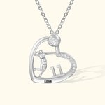 Gepersonaliseerde Kubisch Zirkonia Hartketting met Volleybal Naam en Nummer Sport- of Verjaardagscadeau voor Volleybalspelers en Volleyballiefhebbers