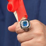 Gepersonaliseerde gegraveerde stempel zilveren ring met geboortesteen Mementos sieraden afstuderen Gift voor mannen afgestudeerden