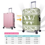 Personligt bagageskydd i flerfärgad blommig design 18-32 tum med initialer och namn Resetillbehör Födelsedagspresent för reseälskare Vänner