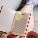 Personalized Vintage Library Card Fun Text Magnetic Bookmark Clip with Name Daily Use Birthday Gift for Reading Lovers Bookworms