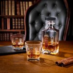 Personalized Cartoon Basketball Character Whiskey Decanter with Name Bar Accessory Game Day Gift for Man Woman Sports Lover