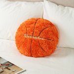 Personalized Embroideried Baseball Basketball Sport Balls Soft Throw Pillow with Name Home Decor Birthday Gift for Football Volleyball Soccer Player