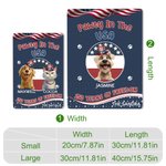 Personalised Cute Pet Tinplate Sheet Hanging Painting with 1-4 Pet Names Garden Decoration Birthday Gift for Pet Lover