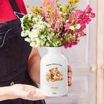 Personalisierte Happy 1st Mother's Day Tiermuster Keramik Blumenvase mit Namen und Titel Geburtstag Muttertag Geschenk für neue Mama