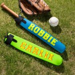 Personalised Ice Cream Rainbow Baseball Bat Cover with Hook and Loop Sports Essential Game Day Birthday Gift for Baseball Players