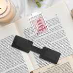 Personalized Vintage Library Card Fun Text Magnetic Bookmark Clip with Name Daily Use Birthday Gift for Reading Lovers Bookworms