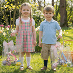 Personalized Cute Easter Bunny Clear Gift Bag with Name and Initial Easter Party Favors Gift for Kids