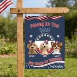 Personalised Cute Pet Tinplate Sheet Hanging Painting with 1-4 Pet Names Garden Decoration Birthday Gift for Pet Lover