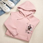 Personalisierte gestickte Musik-Player Foto Design weiches T-Shirt Sweatshirt Hoodie mit Song und Sänger Name Geburtstag Geschenk für Familie Freunde