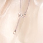 Personalised Minimalist Butterfly Necklace with Letter Dainty Jewellery Mother's Day Birthday Anniversary Party Gift for Women