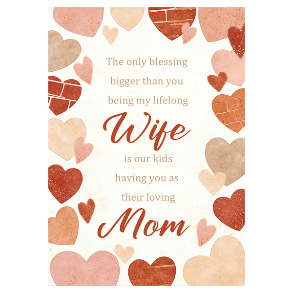 Heart-Adorned Mother’s Day Ecard
