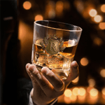 Personalized Retro Badge Initial Whiskey Decanter with Name Father's Day Birthday Gift for Fathers Liquor Lovers