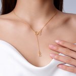 Personalised Minimalist Butterfly Necklace with Letter Dainty Jewellery Mother's Day Birthday Anniversary Party Gift for Women