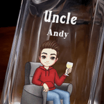 Personalized Cartoon Character Whiskey Decanter with Name Retirement Birthday Gift for Men Whiskey Lovers